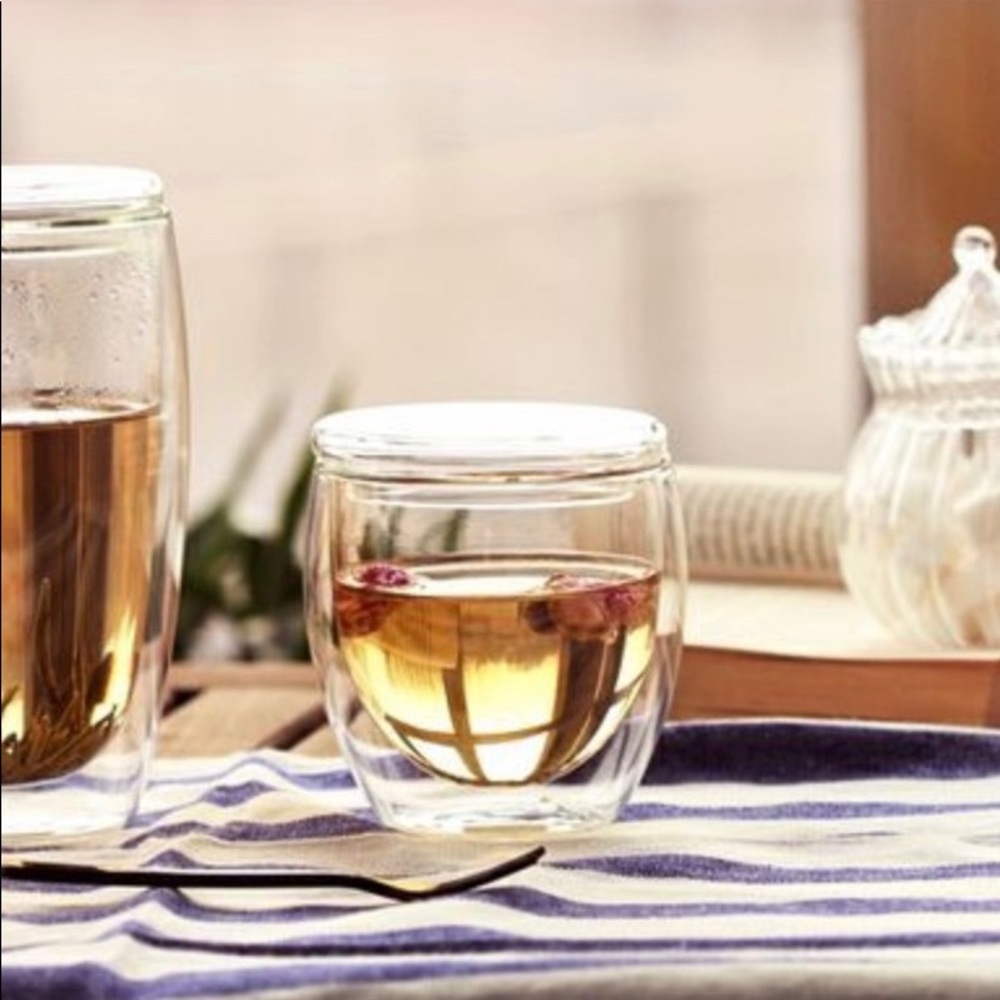Double Layer Glass Cup / Coffee Mug - Set of 4
